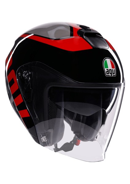Irides Valenza Matt Grey Blk Red Açık Kask modelleri