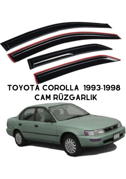 Toyota Corolla 1993-1998 Oto Cam Rüzgarlık 4lü Takım