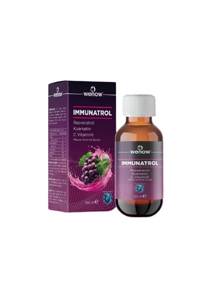 Immunatrol Resveratrol Kuersetin Vitamin C Içeren Şurup