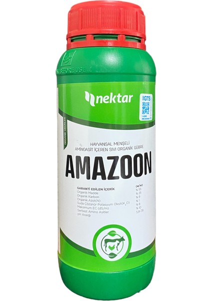 Amazon Hayvansal Menşeli Aminoasit Sıvı Organik Gübre (1 Litre)