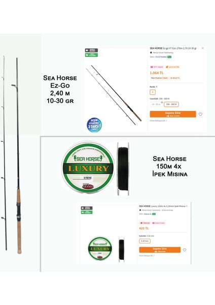 Yüksek Kalite Jaxel Spin Olta Seti, (18 Parça)