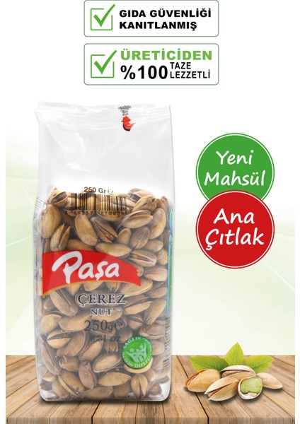 Kavrulmuş Antep Fıstığı Şeffaf Paket 250 gr