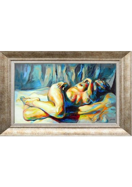 Gümüş Çerçeveli Paspartulu Tablo NN2080