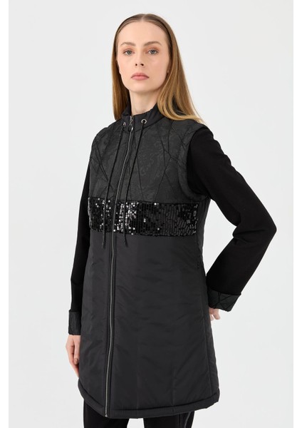 Önü Payet Kombinli 3'lü Takım Siyah indirimleri