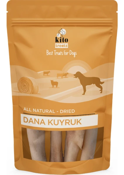 Dana Kuyruk Çiğnemelik Köpek Ödül Maması %100 Doğal, Glutensiz, Organik 100 gr