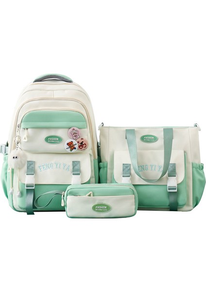 Mkjınmeı Yeni Üç Parçalı Okul Çantası Seti (Yurt Dışından)