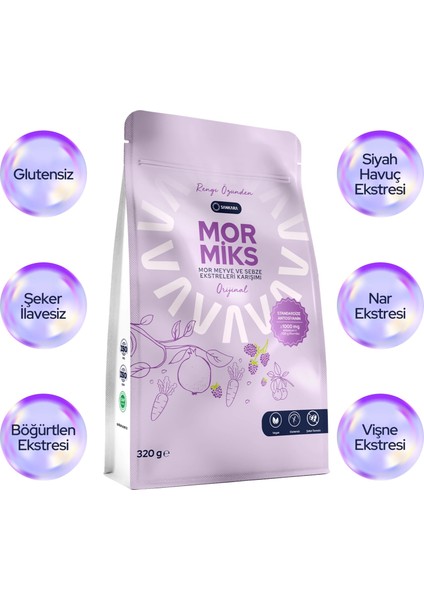 Mor Meyve ve Sebze Özleri Karışımı 320 gr