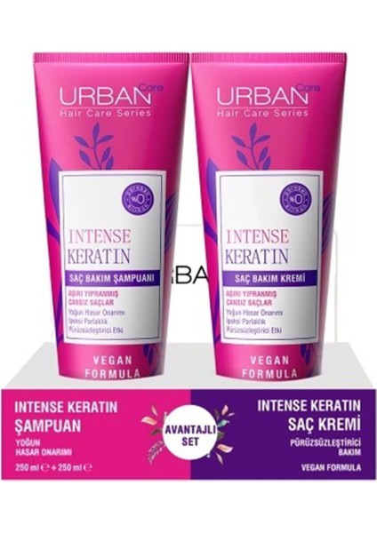 Urban Intense Şampuan 250 ml & Saç Kremi 250 ml