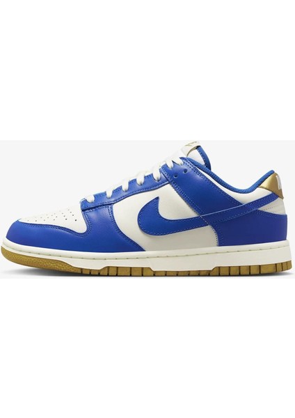 Dunk Low Leather Women Sneaker Deri Beyaz Lacivert Spor Ayakkabı Kadın