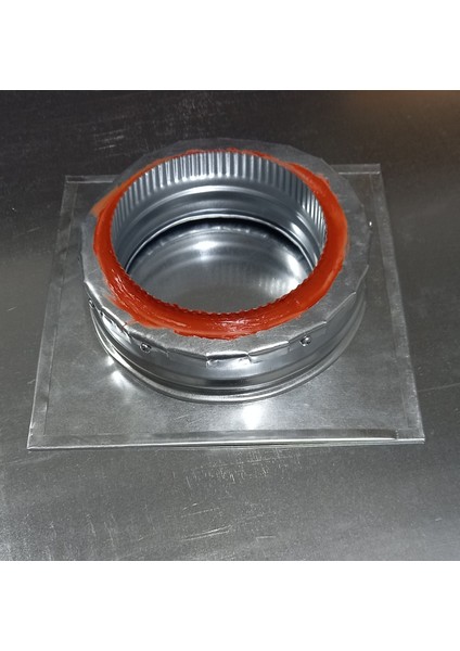 Isı Yalıtımlı Yanmaz Boru Baca Çıkışı 130 mm (13 cm Boruya Uygun) (Çadır, Karavan Cam Için )