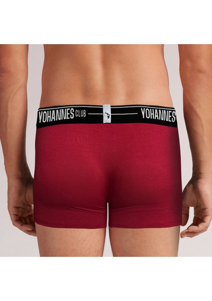 erkek, Özel Anatomik Pamuklu Boxer,tekli, Bordo
