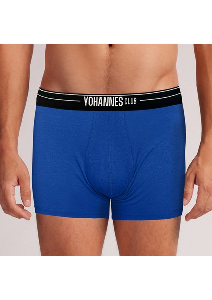 erkek, Özel Anatomik Pamuklu Boxer,tekli, Saks Mavisi