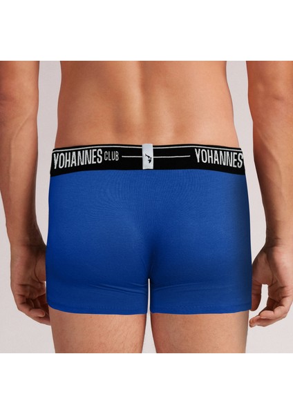 erkek, Özel Anatomik Pamuklu Boxer,tekli, Saks Mavisi