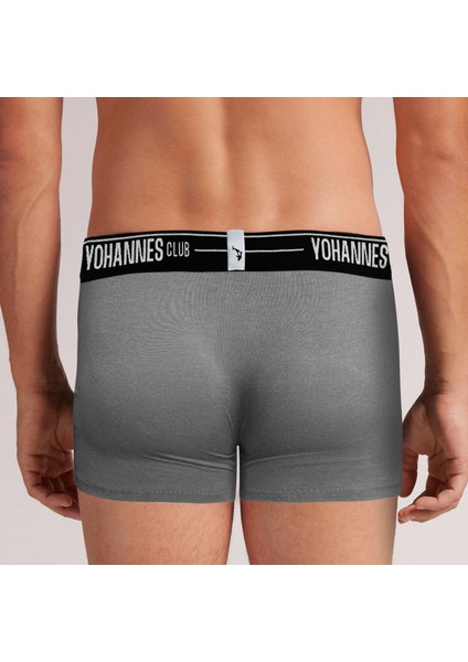 erkek, Özel Anatomik Pamuklu Boxer,tekli, Gri Melanj