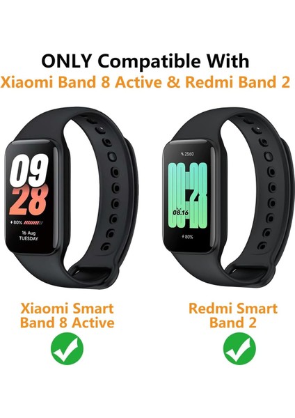 Xiaomi Redmi Smart Band 2 / Smart Band 8 Active Uyumlu Silikon Kordon Bileklik fiyatları
