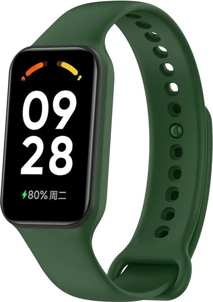 Xiaomi Redmi Smart Band 2 / Smart Band 8 Active Uyumlu Silikon Kordon Bileklik
