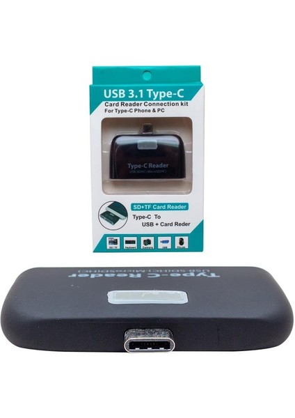 PM-1644 USB Type-C 3.1 Sd+Tf Kart Okuyucu Kit