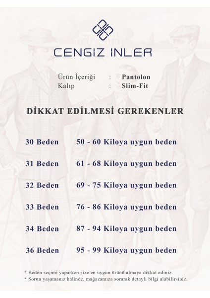 Cengiz Inler Venedik Erkek Pantolon indirimleri