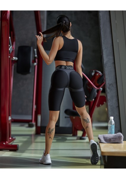 Kısa Tayt Bona Cycling Extra Push Up Lyc ''black''