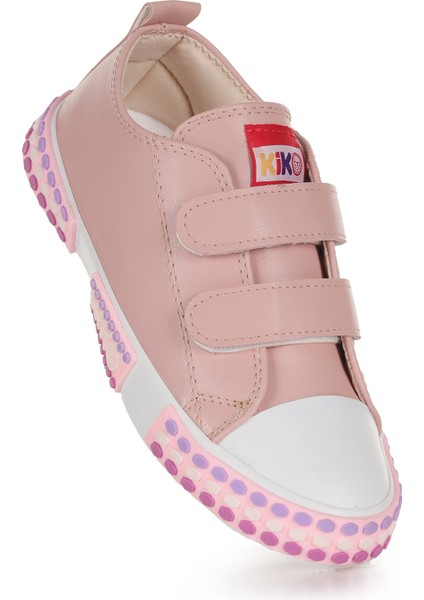 Kach Cırtlı Kız Bebek Günlük Spor Ayakkabı Pudra