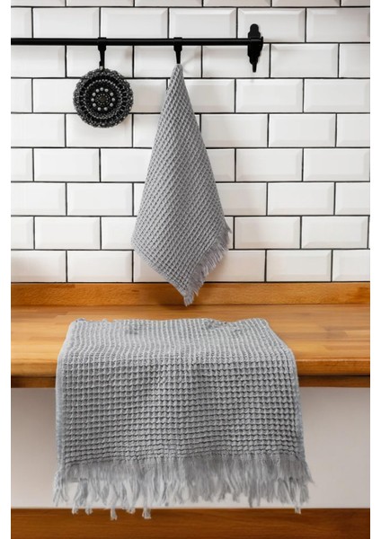 Burton 2'li Havlu Seti Mutfak ve Banyo - 33 x 50 cm