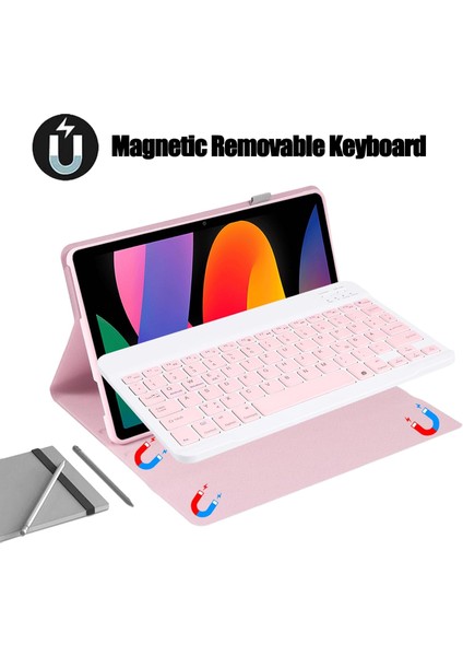 Xiaomi Pad 6 / Pad 6 Pro 11 Uyumlu Bluetooth Özellikli Standlı Kalem Bölmeli Klavyeli Kılıf Manyetik modelleri