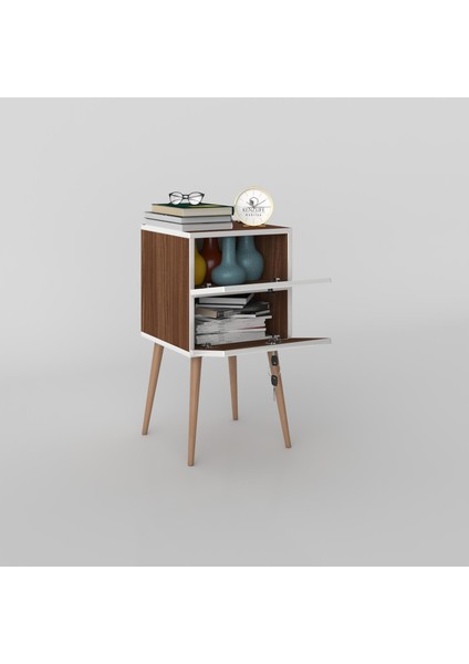 Kenzlife Komodin Kilitli Sakura Cvz 74*39*39 Komidin Ahşap Ayaklı Kitaplık Ayakkabılık Kapaklı Arkalıklı