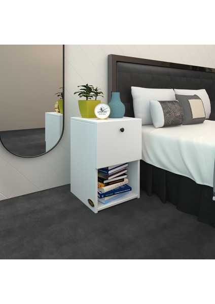Kenzlife Komodin Izumi Byz 60*39*39 Komidin Kitaplık Ayakkabılık Kapaklı Arkalıklı