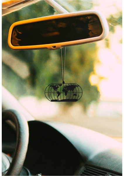 Araba Süsü Metal Dünya Haritası Dikiz Aynası Süsü MFMT00026 fiyatları