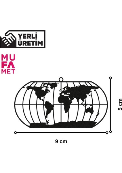 Araba Süsü Metal Dünya Haritası Dikiz Aynası Süsü MFMT00026 modelleri