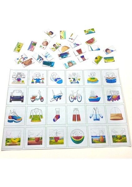 KARMA GÖRSELLİ VE MIKNATISLI MAGNET PUZZLE 33*48 CM 24 PARÇA