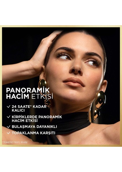 Panorama Hacim Veren Maskara All Night Black - Siyah