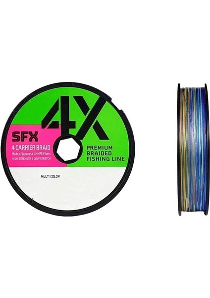 4x Carrier 0.185 mm 100M Multicolor Ip Misina 10KG Çeker