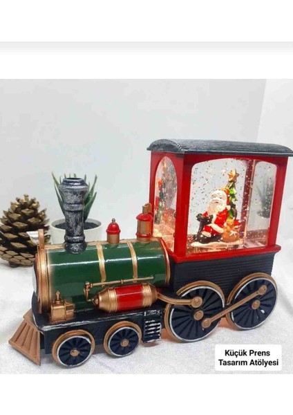 Kar Küresi Müzik Kutusu Yılbaşı Yeni Yıl Chrismast Tren Kar Küre Müzikli Işıklı Noel Baba Dekoratif Obje Sevgililer Günü Çocuk Odası Salon Dekorasyon fiyatları
