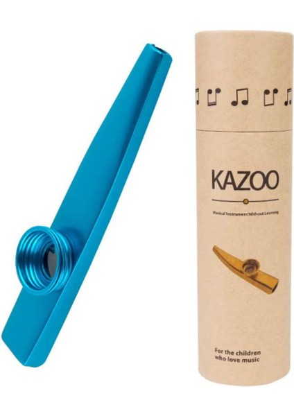 MK-01B Metal Kazoo Kutulu Alüminyum Alaşım Mavi
