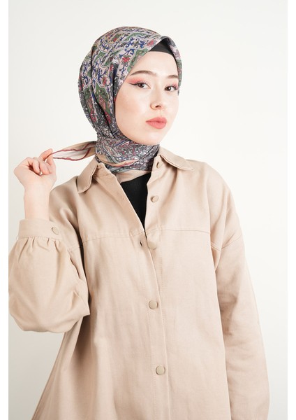 Etnik Desen Soft Eşarp - Bej