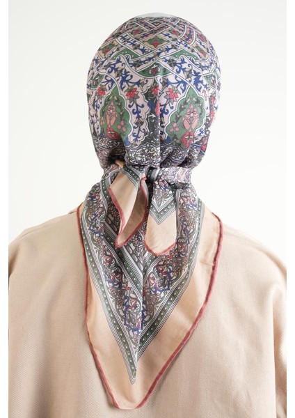 Etnik Desen Soft Eşarp - Bej modelleri
