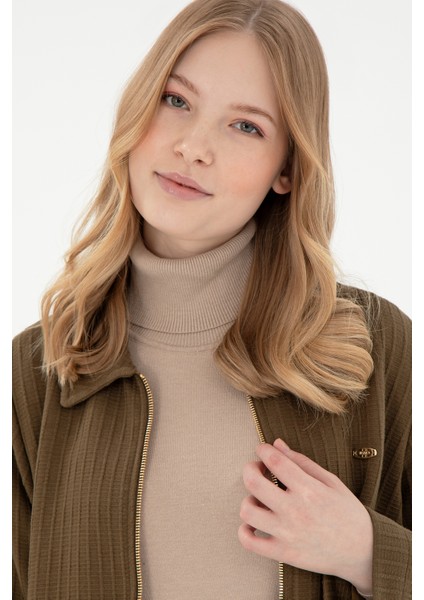 Kadın Haki Sweatshirt 50295811-VR027 fiyatları