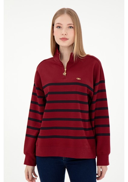 Kadın Bordo Sweatshirt 50298989-VR014 modelleri