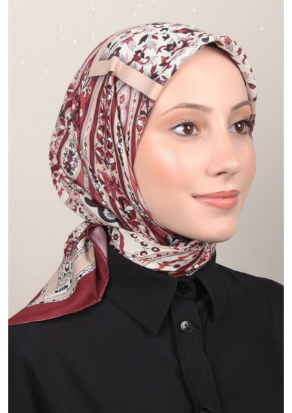Soft Pamuk Eşarp 4127-11 Bordo