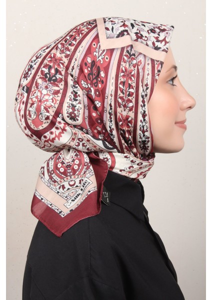 Soft Pamuk Eşarp 4127-11 Bordo