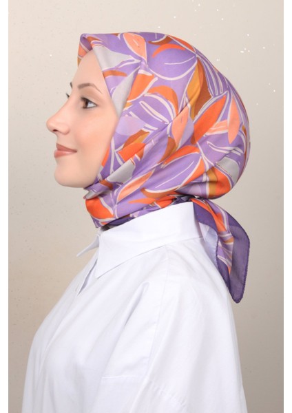 Soft Pamuk Eşarp 4128-2 Mor