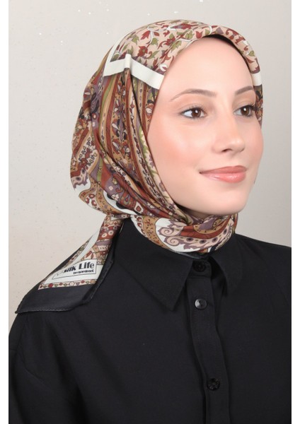 Soft Pamuk Eşarp 4127-8 Siyah