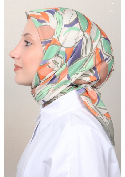 Soft Pamuk Eşarp 4128-1 Mint Yeşili