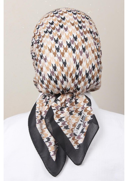 Soft Pamuk Eşarp 4140-9 Siyah