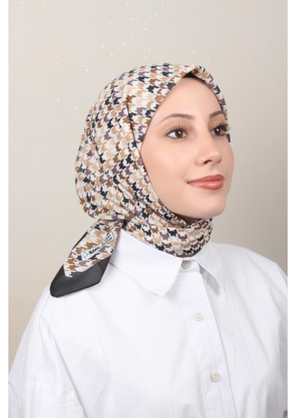Soft Pamuk Eşarp 4140-9 Siyah