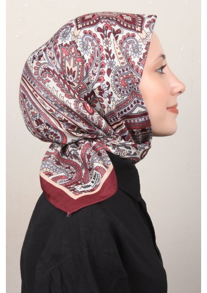 Soft Pamuk Eşarp 4130-3 Bordo