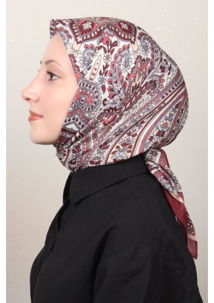 Soft Pamuk Eşarp 4130-3 Bordo