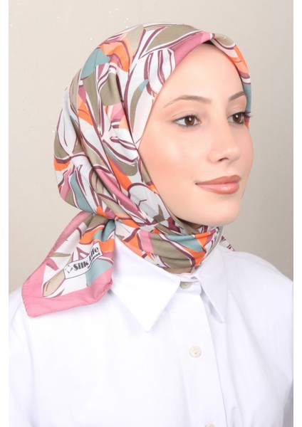 Soft Pamuk Eşarp 4128-8 Gül Kurusu