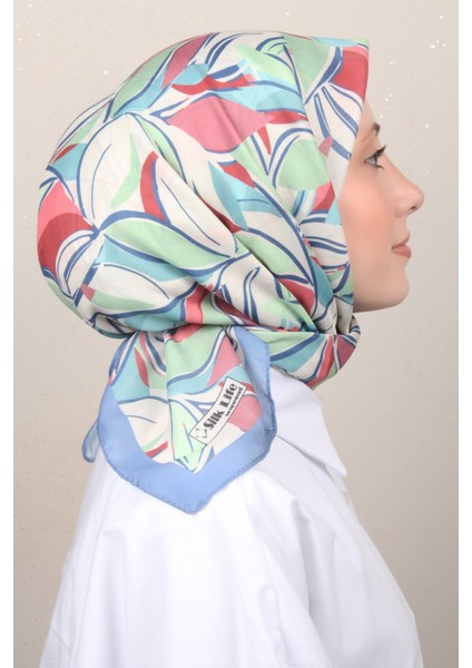 Soft Pamuk Eşarp 4128-9 Indigo